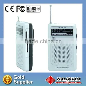 Hot Sales AM/FM Two Band Radio With Speaker for Promotion thumbnail-1