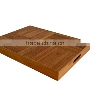 DT028/Simply Bamboo Extra Large Bamboo Wood Rectangle Serving Tray thumbnail-3