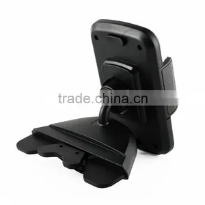 New Leather Grain Design Cradles Holder Car CD Slot Smart Phone Holder for Smart Phone thumbnail-1
