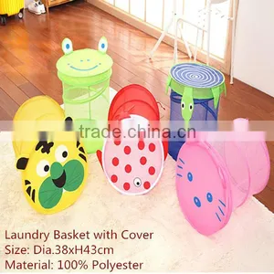 Mesh Pop-up Basket for With Cover for Laundry, Storage thumbnail-1