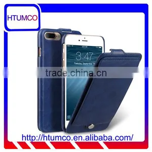 Newly Flip Cover Phone Case Blue PU Leather Case for Apple IPhone 7 Plus(5.5") thumbnail-1