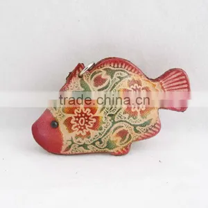 Handmade Leather Fish Key Chain thumbnail-4