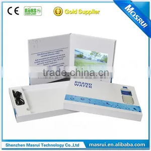 7 Inch USB Charging LCD Video Greeting Card Video Brochure With Wifi thumbnail-5
