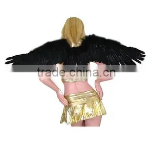 Large Feather Halloween Angel Wings 3 Colors Black, White , Red 114x33cm thumbnail-4