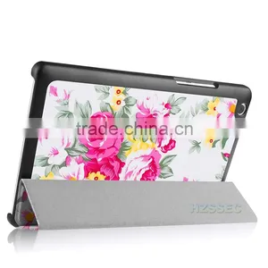 Smart-Shell Mobile Phone Case 3-Folding Stand Leather Cover For Lenovo Tab2 A8-50 thumbnail-5