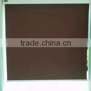 Semi-auto Brown Blackout Cord Spring Roller Blinds thumbnail-1