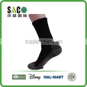 Grey and Black Yarn Doubling Foot and Jacquard Black Body Sports Socks thumbnail-1