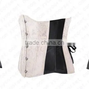 Hot Sale Heavy Brocade Fabric Full Steel Boned Tight Lacing Back Support Corset thumbnail-2