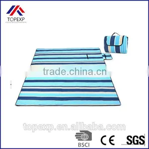 Softtextile Picnic Blanket Waterproof Striped Blanket thumbnail-1