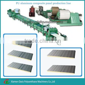 2016 Hot Sale Aluminum Composite Panel Making Machine/pu Polyurethane Sandwich Panel Production Line. thumbnail-1