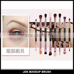 Duo End Rose Gold 14pcs Fiber Hair Makeup Brush Set Gift Box Pacakging Beauty Brush Custom Logo Makeup Brushes for Sale thumbnail-4