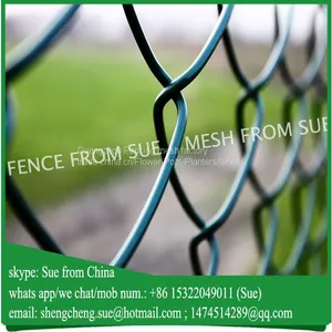 Galvanized Pvc Coated Chain Link Fence for Sale Factory thumbnail-1