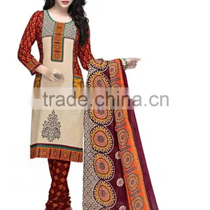 Cotton Punjabi Dress Material thumbnail-1