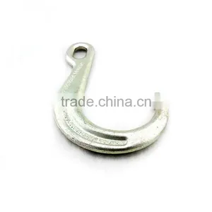 8" Clear Zinc Forged Tow J Hook thumbnail-1