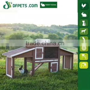 Hot Sale Eco-Friendly Feature Wooden Rabbit Hutch thumbnail-1