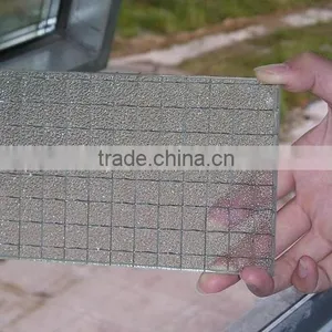 6mm /7mm Wire Mesh Glass / Wire Mesh Security Glass Wire Reinforced Glass /wired Glass Prices thumbnail-1