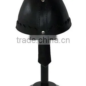 Medieval Leather Norman Nasal Armor Helmet thumbnail-1