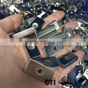 Neodymium Magnet Block With Screw Hole thumbnail-2