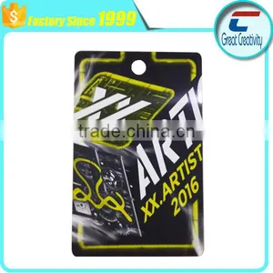 Custom Die Cutting Black Background Plastic Cards With Hole Punch thumbnail-1