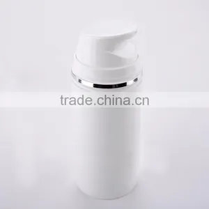 All White Empty Plastic Airless Bottle thumbnail-5
