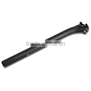 400mm Length Top Super Carbon Bicycle Seat Post With Screws Saddle Pole 31.6 / 27.2mm Post Diameter thumbnail-1