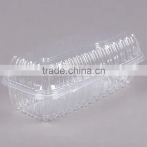 Clamshell Clear Hinged Lid Plastic Hoagie Container thumbnail-3