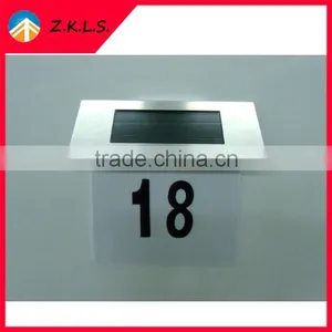 Super Eco-friendly Home And House Solar Doorplate Number Light thumbnail-1