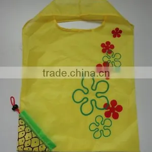China Wholesale Polyester Recycled Folding Drawstring Tote Bag Made in China thumbnail-1