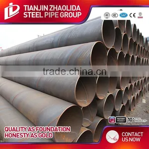 X65 Sprial Welded Oil Gas SSAW Steel Pipes With API 5L thumbnail-1