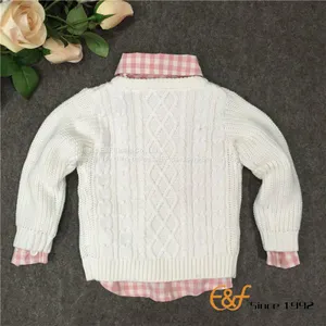Pure Color Clothes Pullover Sweater for Girl thumbnail-3