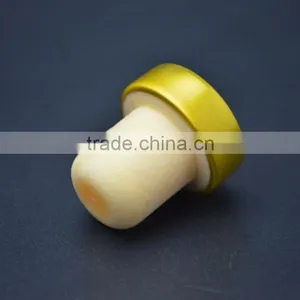Gold Aluminium Cap With Synthestic Cork for Glass Bottle T-shape Cork thumbnail-4