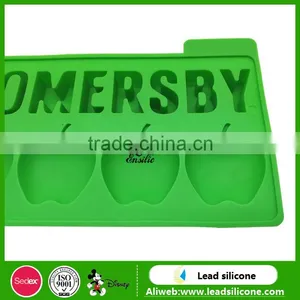 FDA Personalized Apple Shape Silicone Ice Cube Tray,Ice Cube Tray thumbnail-4