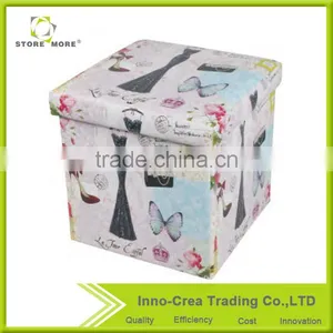 Hot Sale Latest Design PVC Printing Small Ottomans thumbnail-4