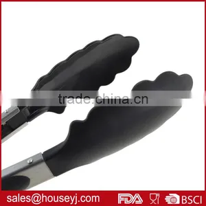 10 Inch High Quality Stainless Steel Bread Tongs Food Tongs Kitchen Serving Tongs thumbnail-4