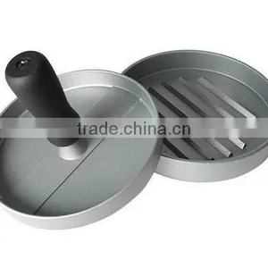 CY148 Aluminum Burger Press Hamburger Maker Non Stick Patty Mold Ideal for BBQ thumbnail-5