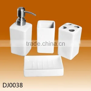 White Ceramic Bathroom Set,bathroom Accessory Set,bathroom Sanitary Set thumbnail-1