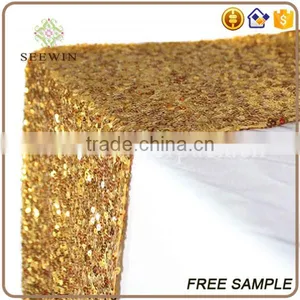 High Quality Customized Gold Sequin Table Runner thumbnail-2
