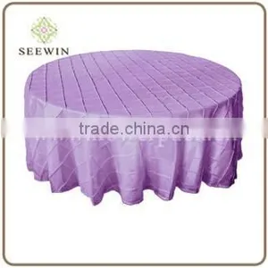 Purple Pintuck Taffeta Tablecloth thumbnail-1