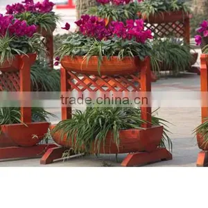 Arlau Outdoor Street Wooden Flower Pot thumbnail-3
