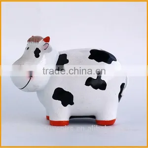 Lovely Cheap Resin Cow Piggy Coin Bank for Kids thumbnail-1