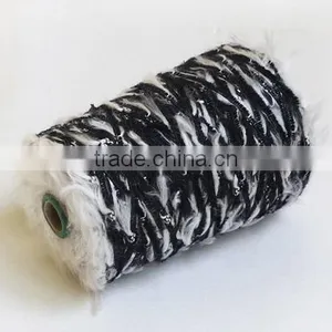 100%Dope Dyed High Quality Polyester Fancy Feather Knitting Yarn thumbnail-2