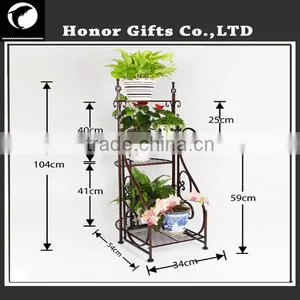 Unique Metal Stand Flower Pot Wire Flower Pot Holder thumbnail-2
