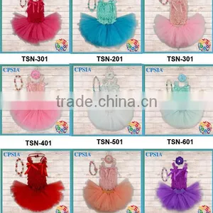 Red Christmas Baby Clothing Lace Top & Skirt & Headband & Necklace Set Wholesale Children's Boutique Clothing thumbnail-1