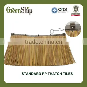 Eco Friendly Artificial Plastic Tiki Synthetic Thatch Roof thumbnail-1