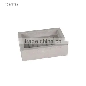 Highend Hotel Bathroom Deco Concrete Bath Accessory Set Soap Dispenser Toothbrush Holder thumbnail-4