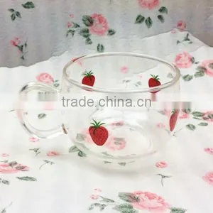150ml Heat Resistant Glass Coffee Tea Cup With Handle thumbnail-1
