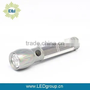 Plastic Solar Charge Led Flashlight thumbnail-1