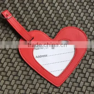 Heart Shape PU Leather Luggage Tag thumbnail-1