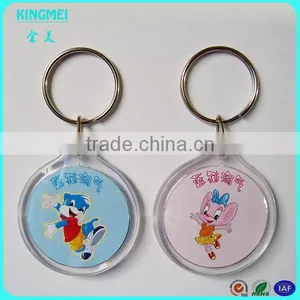 Clear Acrylic Plastic Key Ring,clear Acrylic Key Tag Key Ring Keychain thumbnail-1