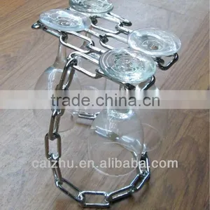 Hot Selling Chain Wine Glass Holder Rack and Stand thumbnail-1